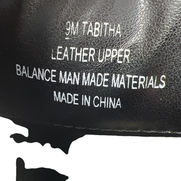 Crown vintage size 9 black leather Tabatha zip up ankle booties - Picture 7 of 8